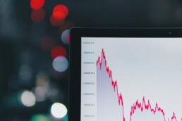 A finance chart depicting the performance of a person's dollar-cost averaging investments.