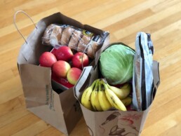 A bag of groceries, showing how shadow inflation affects the economy.